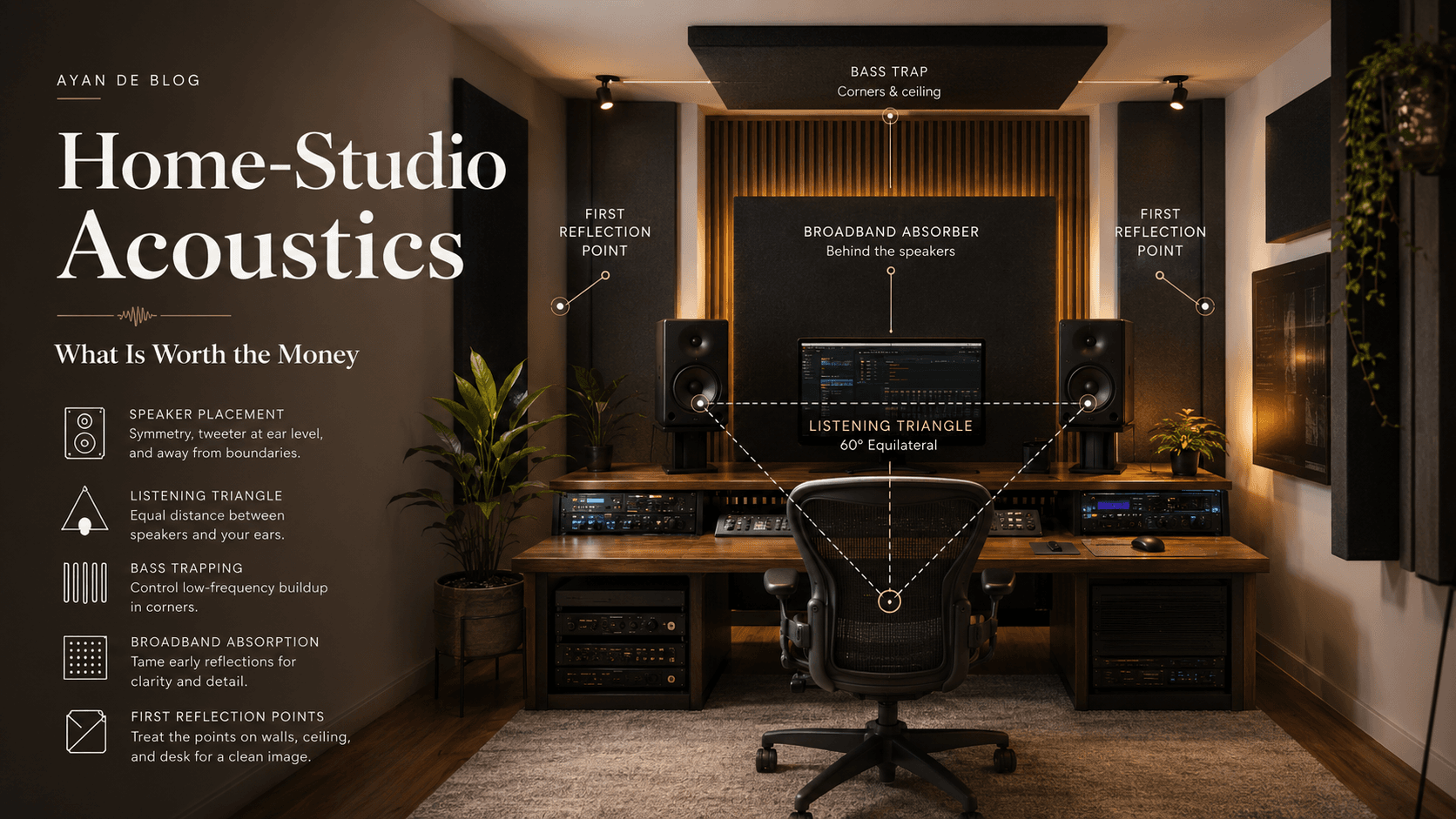 Home-Studio Acoustics: What Is Worth the Money—and What Is Not