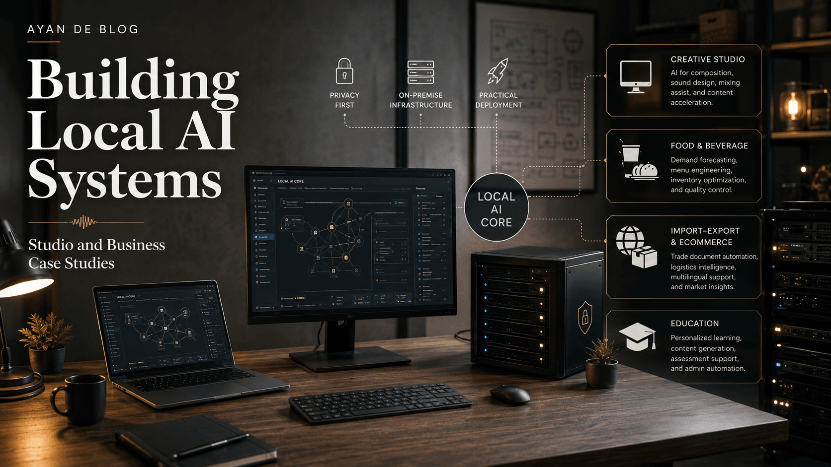 Building Local AI Systems for a Studio and Three Very Different Businesses